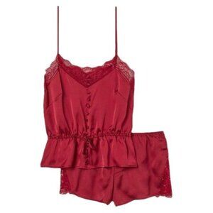 H&M Satin & Lace Pajama Lingerie Set